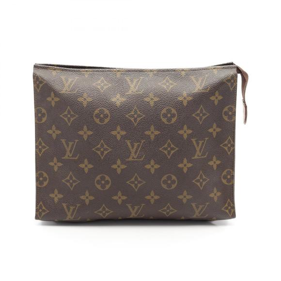 Louis Vuitton Pochette Toilette Monogram Clutch Bag Brown - Picture 1 of 7